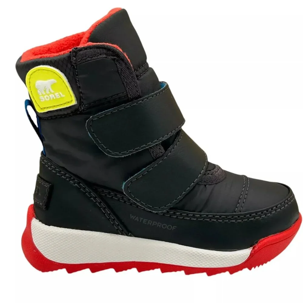 Sorel Whitney Toddler Boy's‎ Slip-on Winter-Snow Boots 5 Dark Gray Warm & Cozy